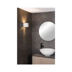 Lucide AXI - Wandspot Badkamer - LED - 1x6W 2700K - IP54 - Wit Online