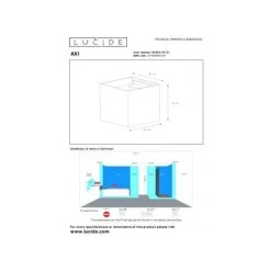 Lucide AXI - Wandspot Badkamer - LED - 1x6W 2700K - IP54 - Wit Online