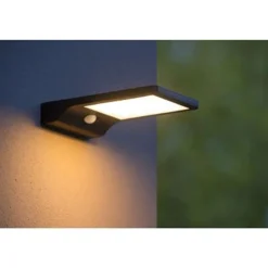 Lucide BASIC - Wandlamp Buiten - LED - 1x3W 2700K - IP44 - Zwart