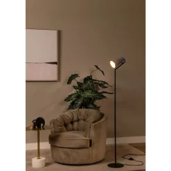 Lucide BENSEN Vloerlamp-Grijs-1xE27-40W-Vilt New