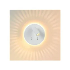 Lucide BENTJER - Wandlamp - Ø 14 cm - LED - 3000K - Wit Clearance