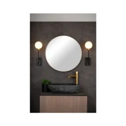 Lucide BEREND - Wandlamp Badkamer - 1xG9 - IP44 - Zwart Sale