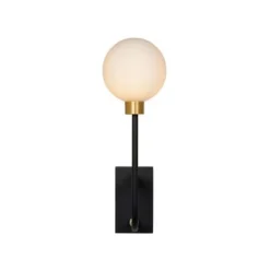 Lucide BEREND - Wandlamp Badkamer - 1xG9 - IP44 - Zwart Sale