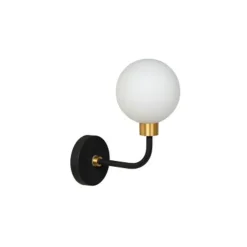 Lucide BEREND - Wandlamp Badkamer - 1xG9 - IP44 - Zwart