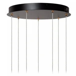 Lucide BERLIANE - Hanglamp - Ø 34 cm - LED Dimb. - 5x4W 2700K - Met vervangbare LED-module - Transparant Clearance
