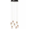 Lucide BERLIANE - Hanglamp - Ø 39 cm - LED Dimb. - 7x4W 2700K - Met vervangbare LED-module - Transparant Hot