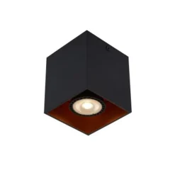 Lucide BIDO - Plafondspot - 1xGU10 - Zwart Best