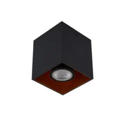 Lucide BIDO - Plafondspot - 1xGU10 - Zwart Best