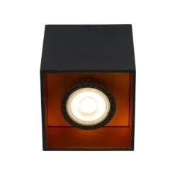 Lucide BIDO - Plafondspot - 1xGU10 - Zwart Best