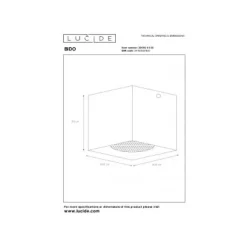 Lucide BIDO - Plafondspot - 1xGU10 - Zwart Best