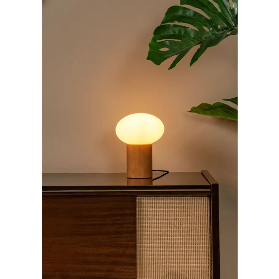 Lucide BIRTLE Tafellamp-Opaal-1xE27-40W-Glas Outlet