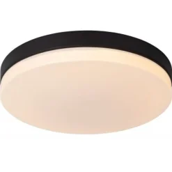 Lucide BISKIT Plafonnière Badk.-Zwart-Ø40-LED-36W-2700K Hot