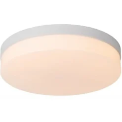 Lucide BISKIT Plafonnière Badk.-Wit-Ø34,5-LED-24W-2700K Best
