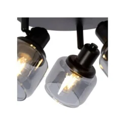 Lucide BJORN - Plafondspot - Ø 39 cm - 3xE14 - Zwart