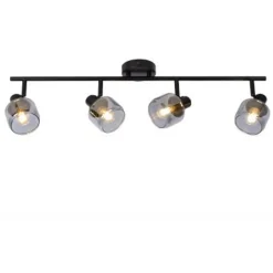Lucide BJORN - Wandspot - 4xE14 - Zwart Outlet