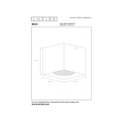 Lucide Bodi Plafondlicht Vierkant Wit 09101/01/31 Outlet