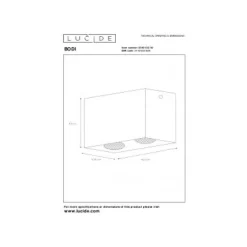 Lucide Bodi Plafondlicht 2Xgu10 Zwart 09101/02/30 New