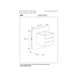 Lucide BOK - Wandlamp - 1xG9 - Mat chroom Outlet
