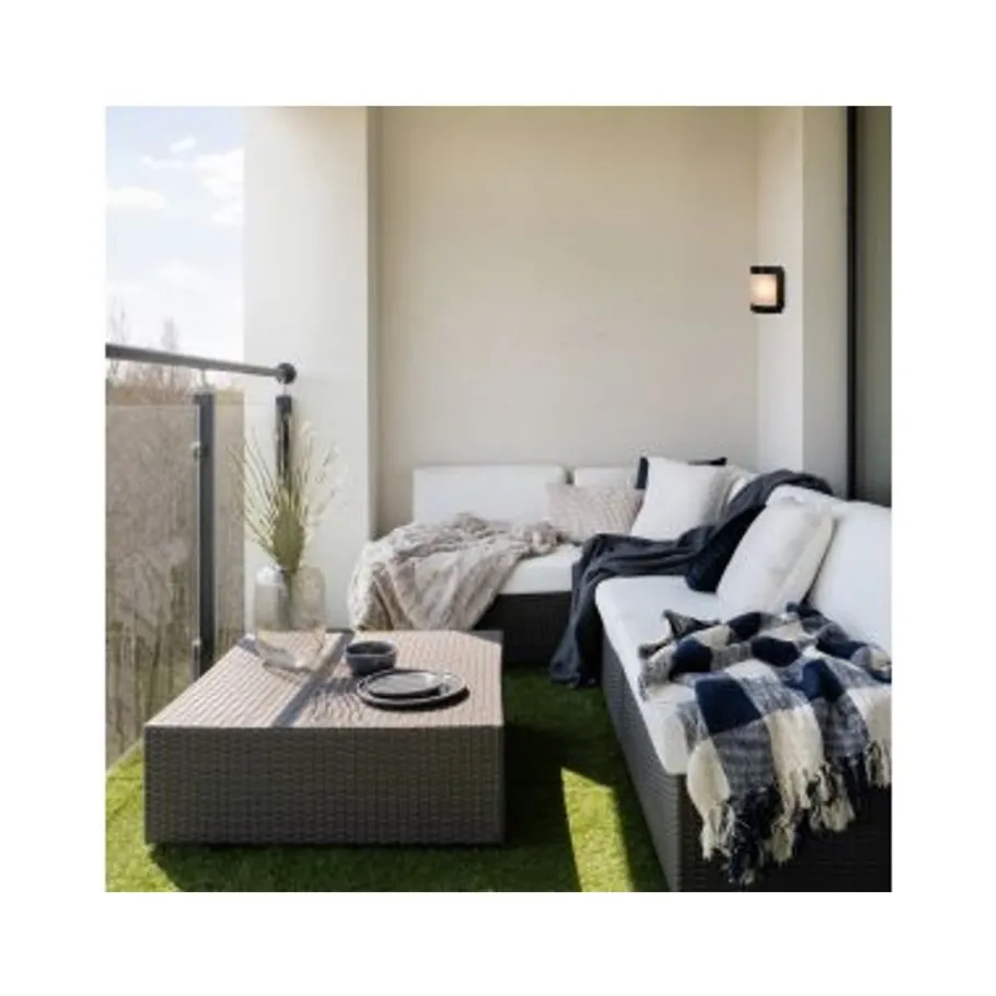 Lucide BOLO Wandlamp Buiten-Opaal-1xE27-15W-IP44-Glas Sale