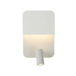 Lucide BOXER - Wandlamp - LED - 1x10W 3000K - Met USB oplaadpunt - Wit Online