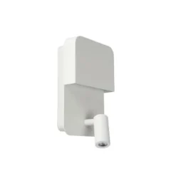 Lucide BOXER - Wandlamp - LED - 1x10W 3000K - Met USB oplaadpunt - Wit Online
