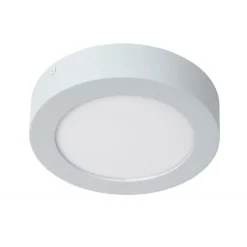 Lucide BRICE-LED - Plafonnière Badkamer - Ø 18 cm - LED Dimb. - 1x11W 3000K - IP44 - Wit Best
