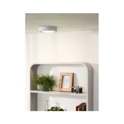 Lucide BRICE-LED - Plafonnière Badkamer - Ø 18 cm - LED Dimb. - 1x11W 3000K - IP44 - Wit Best