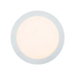 Lucide BRICE-LED - Plafonnière Badkamer - Ø 24 cm - LED Dimb. - 1x15W 3000K - IP44 - Wit Outlet