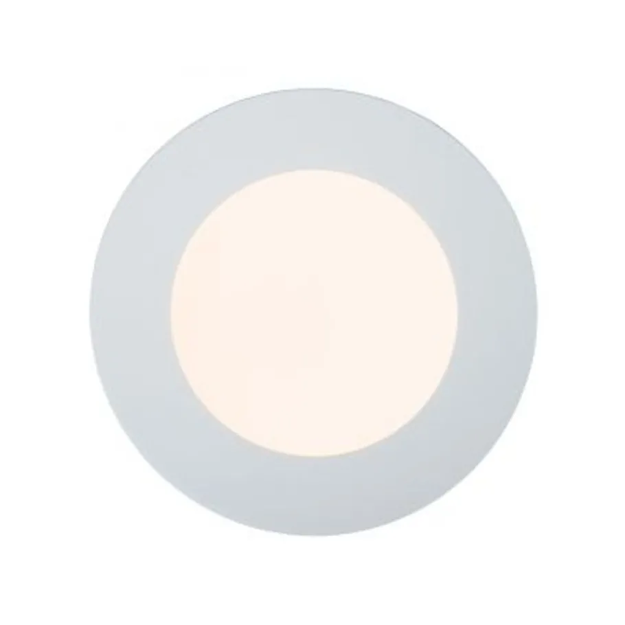 Lucide BRICE-LED - Plafonnière Badkamer - Ø 11,7 cm - LED Dimb. - 1x8W 3000K - IP44 - Wit New