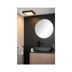 Lucide BRICE-LED Plafonnier Dimbaar 30W Vierkant IP44 Zwa Hot