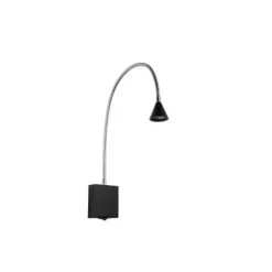 Lucide BUDDY - Bedlamp - LED - 1x3W 4000K - Zwart Discount