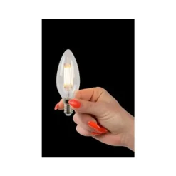 Lucide C35 - Filament lamp - Ø 3,5 cm - LED Dimb. - E14 - 4x4W 2700K - Transparant - Set van 4 New