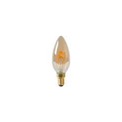 Lucide C35 - Filament lamp - Ø 3,5 cm - LED Dimb. - E14 - 1x3W 2200K - Amber Clearance