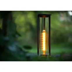 Lucide CADIX - Sokkellamp Buiten - Ø 16 cm - 1xE27 - IP65 - Zwart New