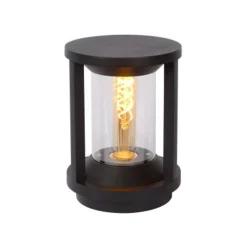 Lucide CADIX - Sokkellamp Buiten - Ø 16 cm - 1xE27 - IP65 - Zwart Discount