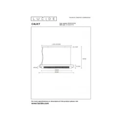 Lucide CALIXT - Hanglamp - 2xE27 - Zwart Outlet