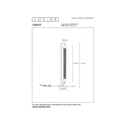 Lucide CALIXT - Vloerlamp - 2xE27 - Zwart Outlet