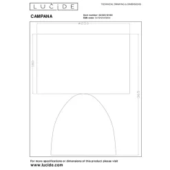 Lucide CAMPANA Tafellamp-Transp.-1xE27-40W-Glas Best