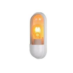 Lucide CAPSULE Wandlamp Buiten-Wit-1xE27-15W-IP54-Kunsts. Outlet