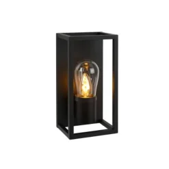 Lucide CARLYN - Wandlamp Badkamer - 1xE14 - IP54 - Zwart Best