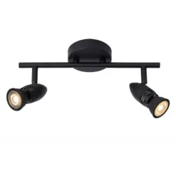 Lucide CARO Plafondspot-Zwart-2xGU10-5W-Metaal New