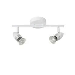 Lucide CARO-LED - Plafondspot - LED - GU10 - 2x5W 2700K - Wit Hot