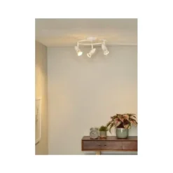 Lucide CARO-LED - Plafondspot - Ø 31 cm - LED - GU10 - 3x5W 2700K - Wit Outlet