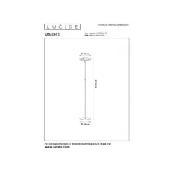 Lucide CELESTE Vloerlamp-Zwart-Ø28-LED Dimb.-21W-2700K Online