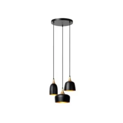 Lucide CHAYANNE Hanglamp-Zwart-3xE14-40W-Alumin. Online