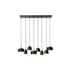 Lucide CHAYANNE Hanglamp-Zwart-8xE14-40W-Alumin. Outlet