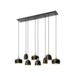 Lucide CHAYANNE Hanglamp-Zwart-8xE14-40W-Alumin. Outlet