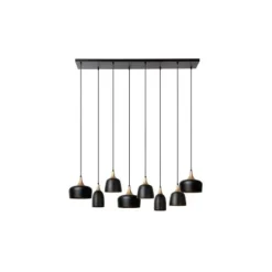 Lucide CHAYANNE Hanglamp-Zwart-8xE14-40W-Alumin. Outlet