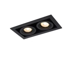 Lucide CHIMNEY - Inbouwspot - 2xGU10 - Zwart Online