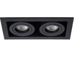 Lucide CHIMNEY - Inbouwspot - 2xGU10 - Zwart Online